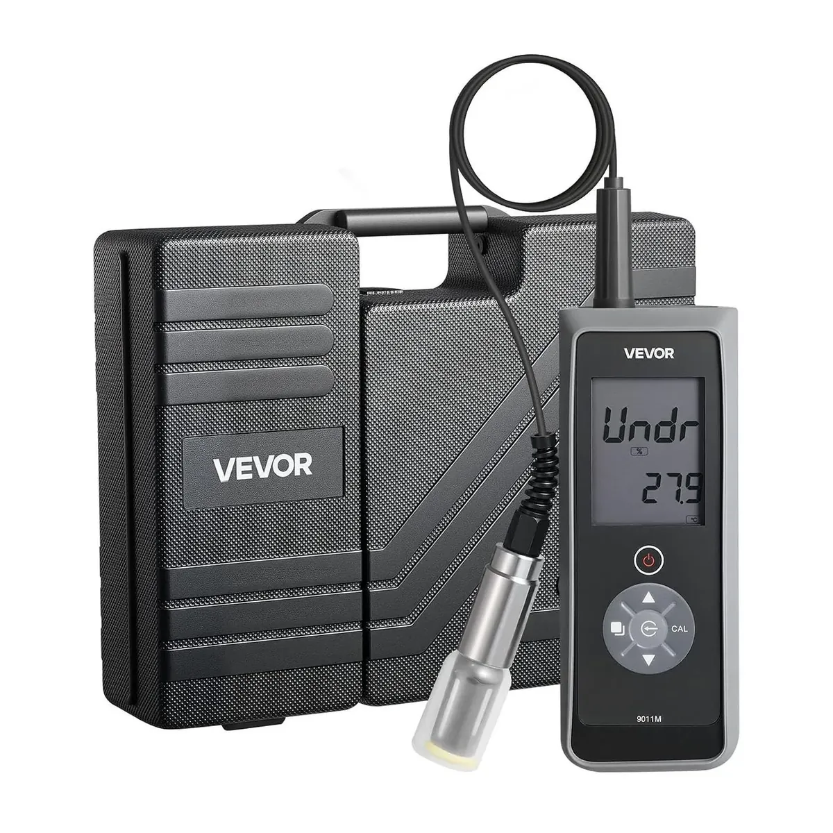 VEVOR 9011M dissolved oxygen and temperature meter with carrying case and DO probe
